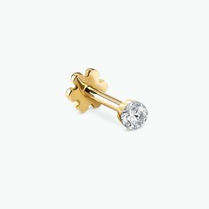 Maria Tash 1.5 Invisible Set Diamond Threaded Stud Earrings Set